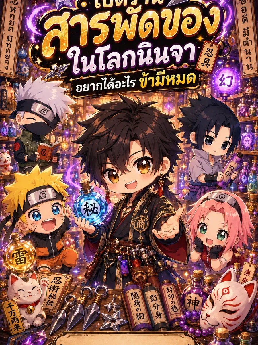 ระบบเปิดร้านสารพัดของในโลกนินจา อยากได้อะไร ข้ามีหมด