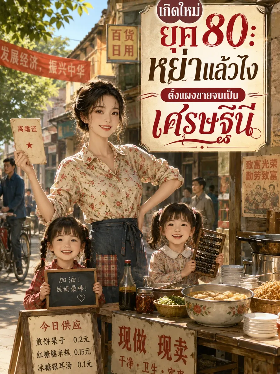 (จบ) (ฟรีทั้งเรื่อง) เกิดใหม่ยุค 80: หย่าแล้วไง ตั้งแผงขายจนเป็นเศรษฐินี