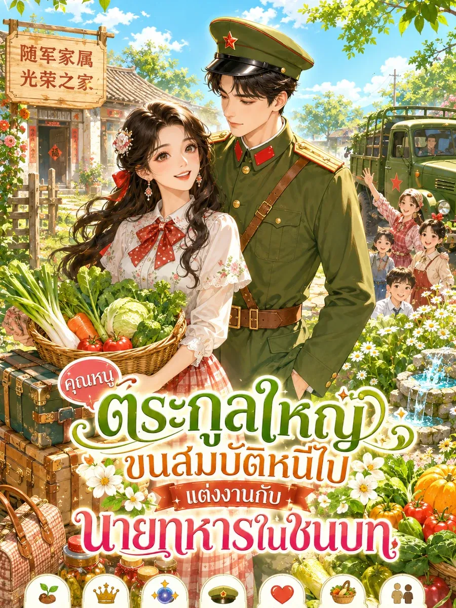 [จบแล้ว] ยุค 70: คุณหนูตระกูลใหญ่ ขนสมบัติหนีไปแต่งงานกับนายทหารในชนบท