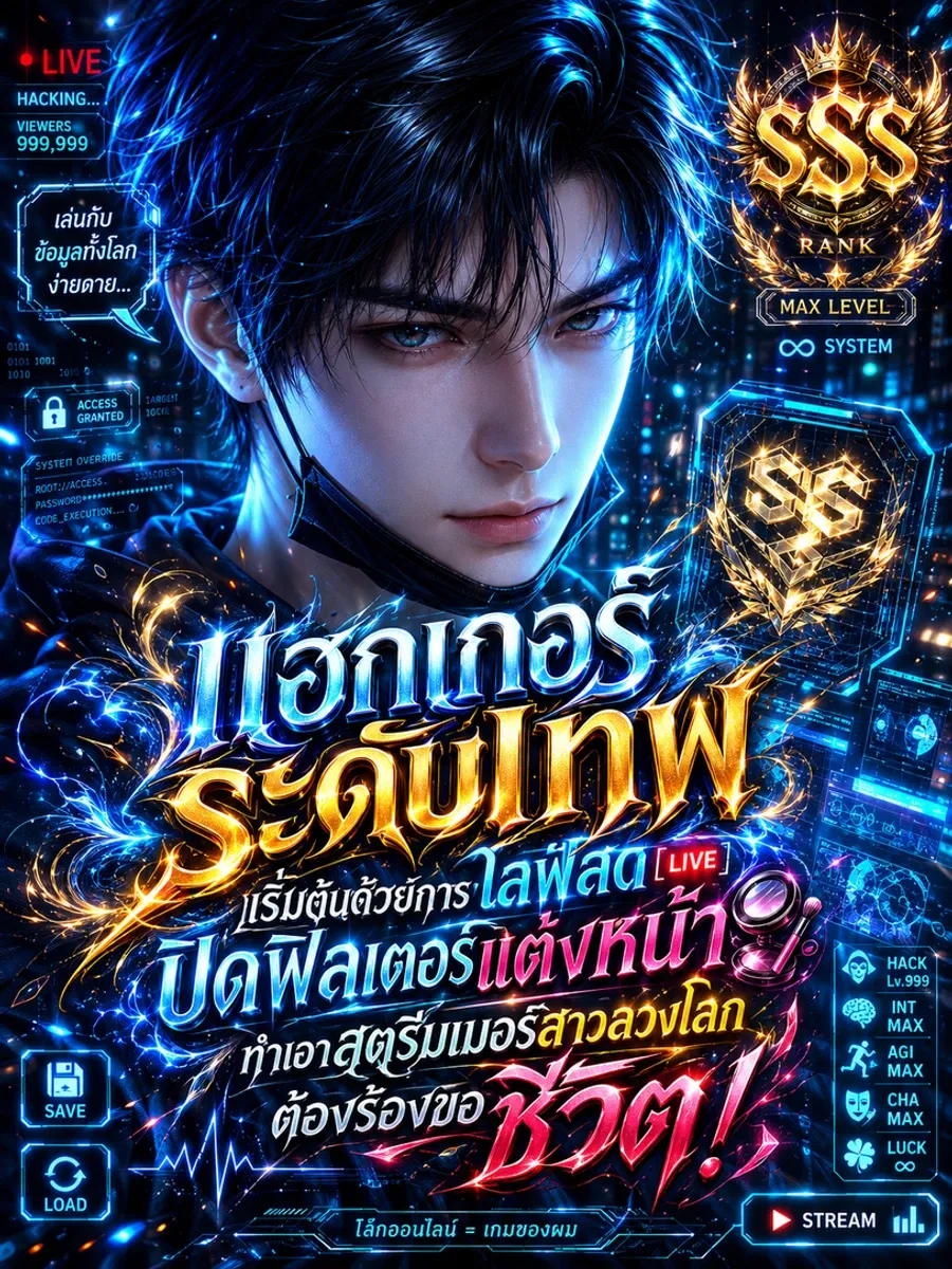 แฮกเกอร์ระดับเทพ เริ่มต้นด้วยการไลฟ์สดปิดฟิลเตอร์แต่งหน้า ทำเอาสตรีมเมอร์สาวลวงโลกต้องร้องขอชีวิต!