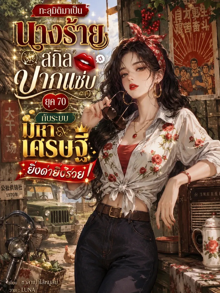 ทะลุมิติมาเป็นนางร้ายสกิลปากแซ่บยุค 70 กับระบบมหาเศรษฐี ยิ่งด่ายิ่งรวย!