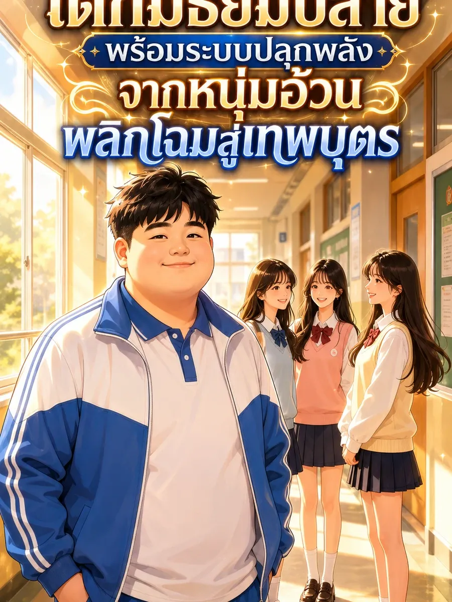 "เกิดใหม่เป็นเด็กมัธยมปลายพร้อมระบบปลุกพลัง จากหนุ่มอ้วนพลิกโฉมสู่เทพบุตร"