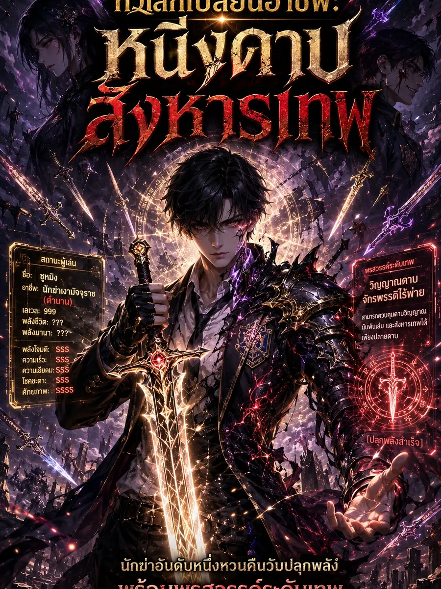 เริ่มต้นด้วยพรสวรรค์ระดับเทพ ดาบเดียวสังหารพระเจ้า