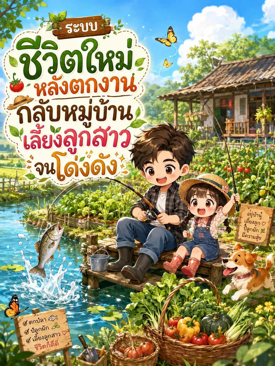 ระบบ ชีวิตใหม่หลังตกงาน กลับหมู่บ้านเลี้ยงลูกสาวจนโด่งดัง