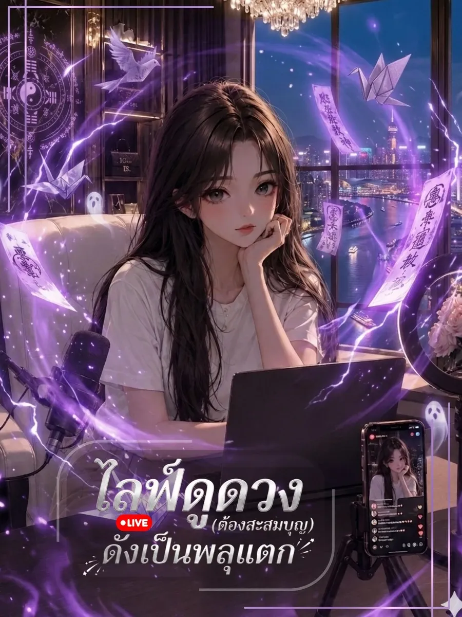 ไลฟ์ดูดวง (ต้องสะสมบุญ) ดังเป็นพลุแตก
