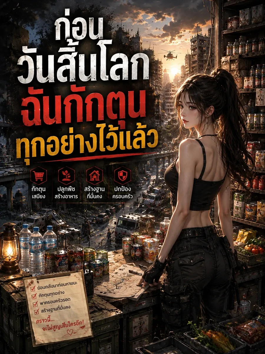 ก่อนวันสิ้นโลก ฉันกักตุนทุกอย่างไว้แล้ว