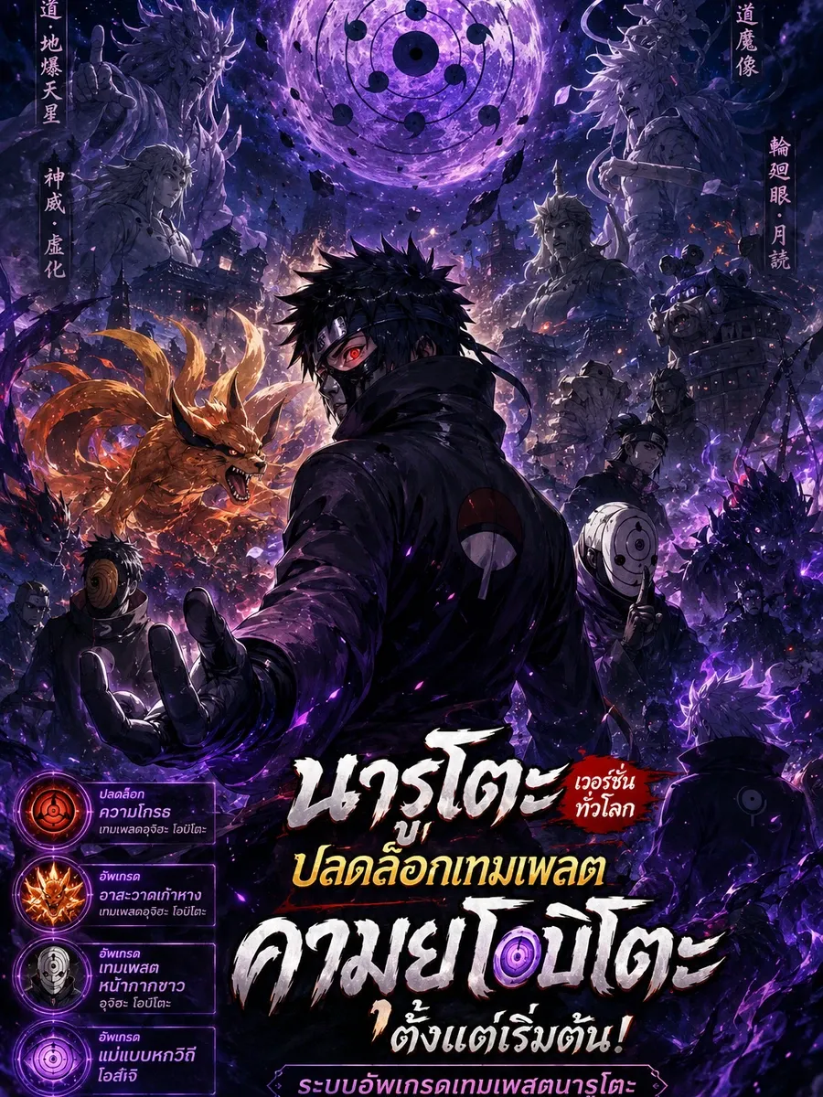 โลกกลายเป็นโลกนารุโตะ: เริ่มต้นด้วยการปลดล็อกเทมเพลตโอบิโตะคามุอิ