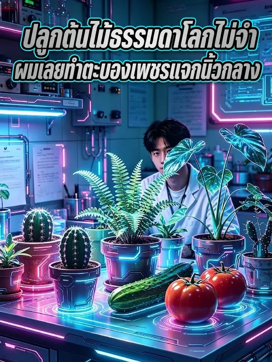 ปลูกต้นไม้ธรรมดาโลกไม่จำ ผมเลยทำตะบองเพชรแจกนิ้วกลาง