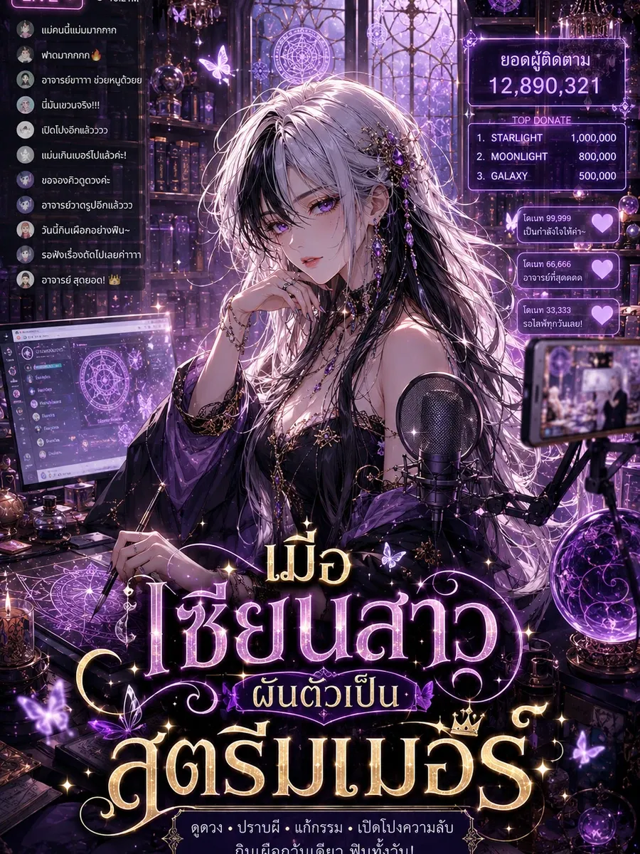 [จบแล้ว เปิดอ่านฟรี 100 ตอน] เมื่อเซียนสาวผันตัวเป็นสตรีมเมอร์!!!