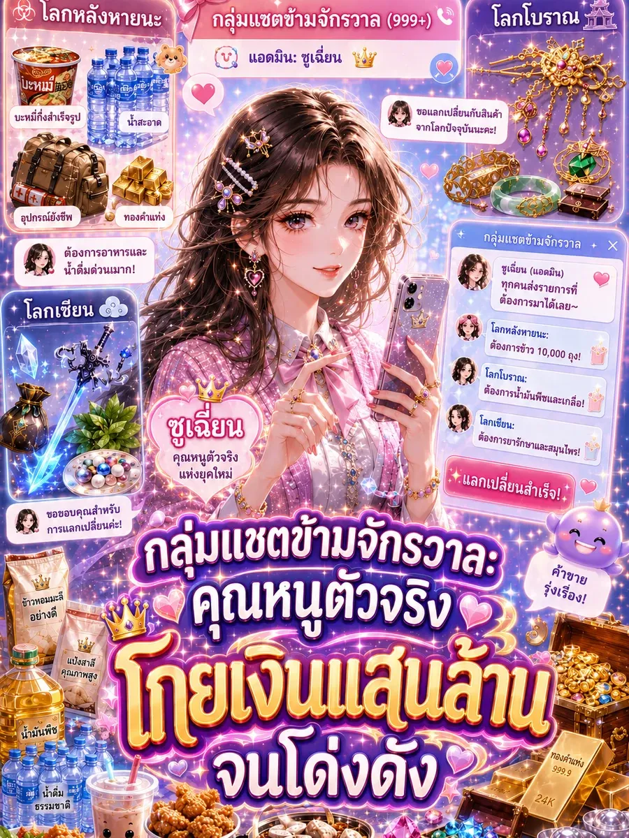 [จบแล้ว]กลุ่มแชตข้ามจักรวาล: คุณหนูตัวจริงโกยเงินแสนล้านจนโด่งดัง