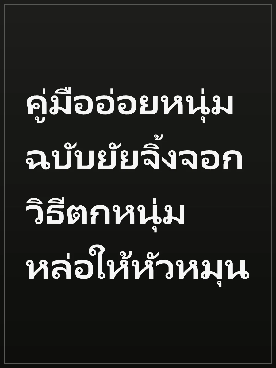 คู่มืออ่อยหนุ่มฉบับยัยจิ้งจอก วิธีตกหนุ่มหล่อให้หัวหมุน