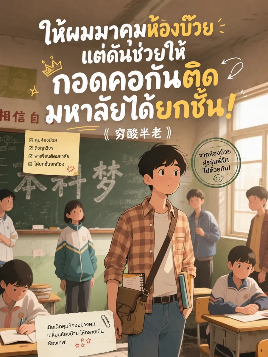ให้ผมมาคุมห้องบ๊วย แต่ดันช่วยให้กอดคอกันติดมหาลัยได้ยกชั้น! (จบแล้ว)