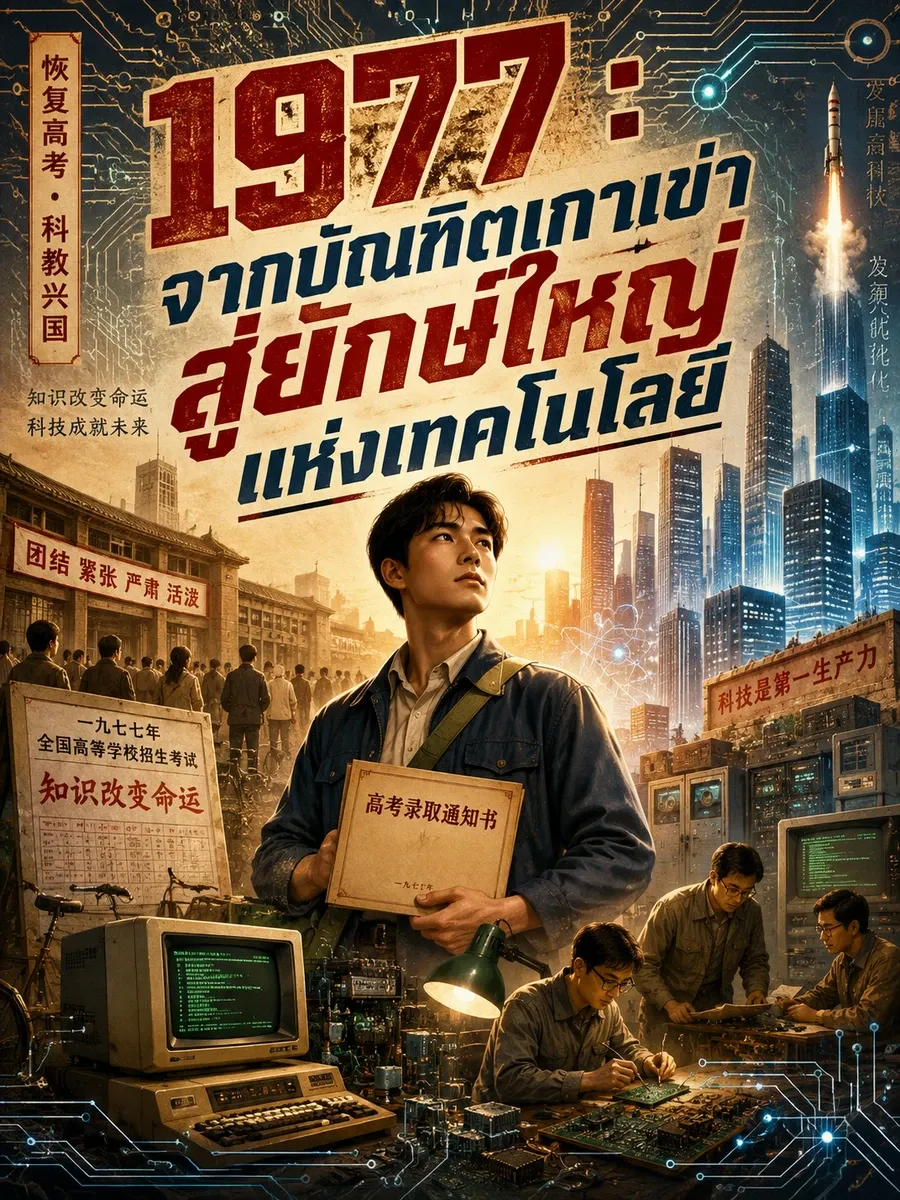 (ชนต้นฉบับ)1977 : จากบัณฑิตเกาเข่าสู่ยักษ์ใหญ่แห่งเทคโนโลยี
