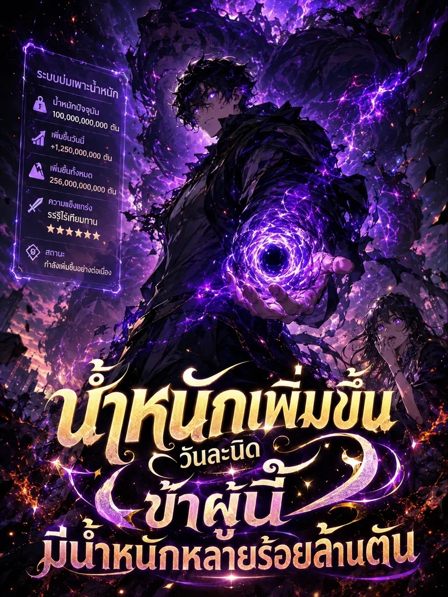 น้ำหนักเพิ่มขึ้นวันละนิด ข้าผู้นี้มีน้ำหนักหลายร้อยล้านตัน