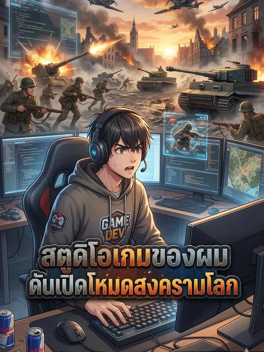 สตูดิโอเกมของผม ดันเปิดโหมดสงครามโลก