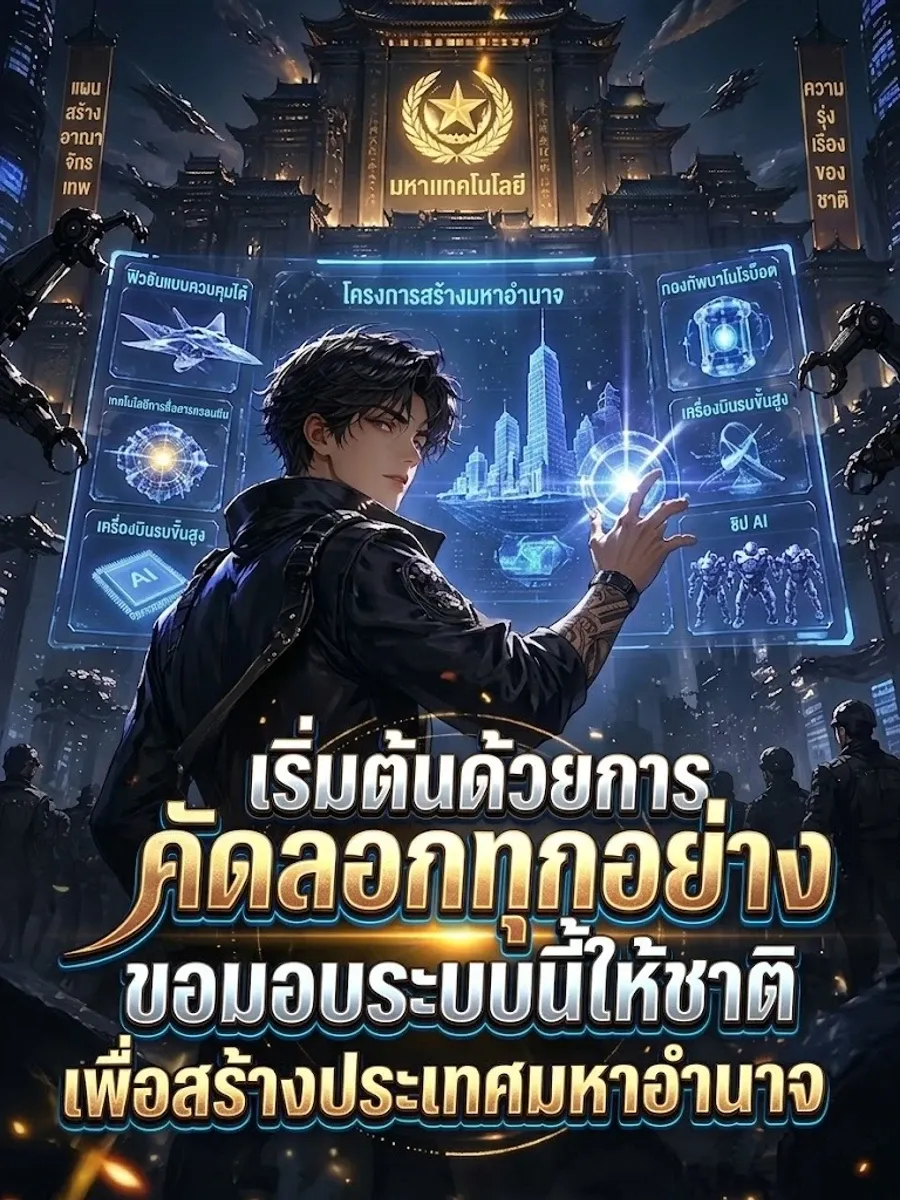 เริ่มต้นด้วยการคัดลอกทุกอย่าง ขอมอบระบบนี้ให้ชาติเพื่อสร้างประเทศมหาอำนาจ