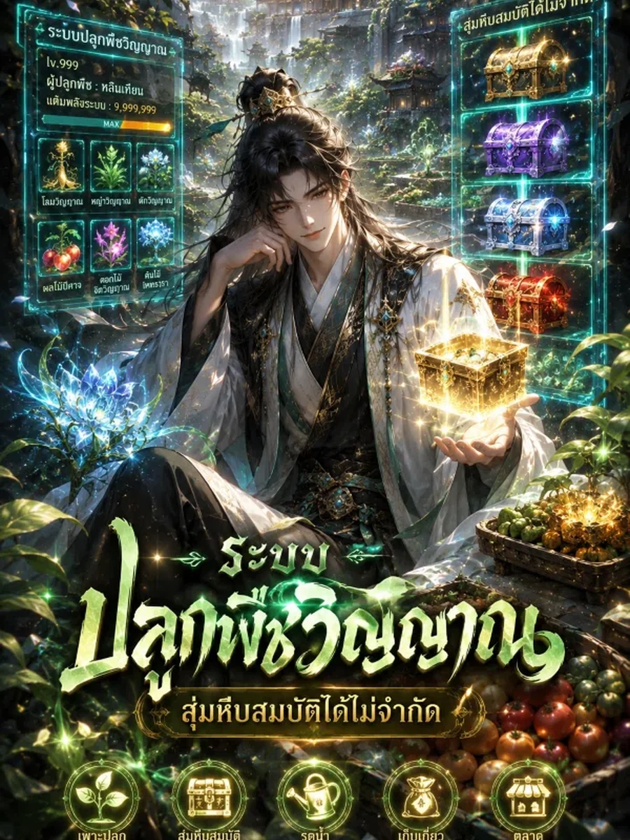 ระบบปลูกพืชวิญญาณ สุ่มหีบสมบัติได้ไม่จำกัด