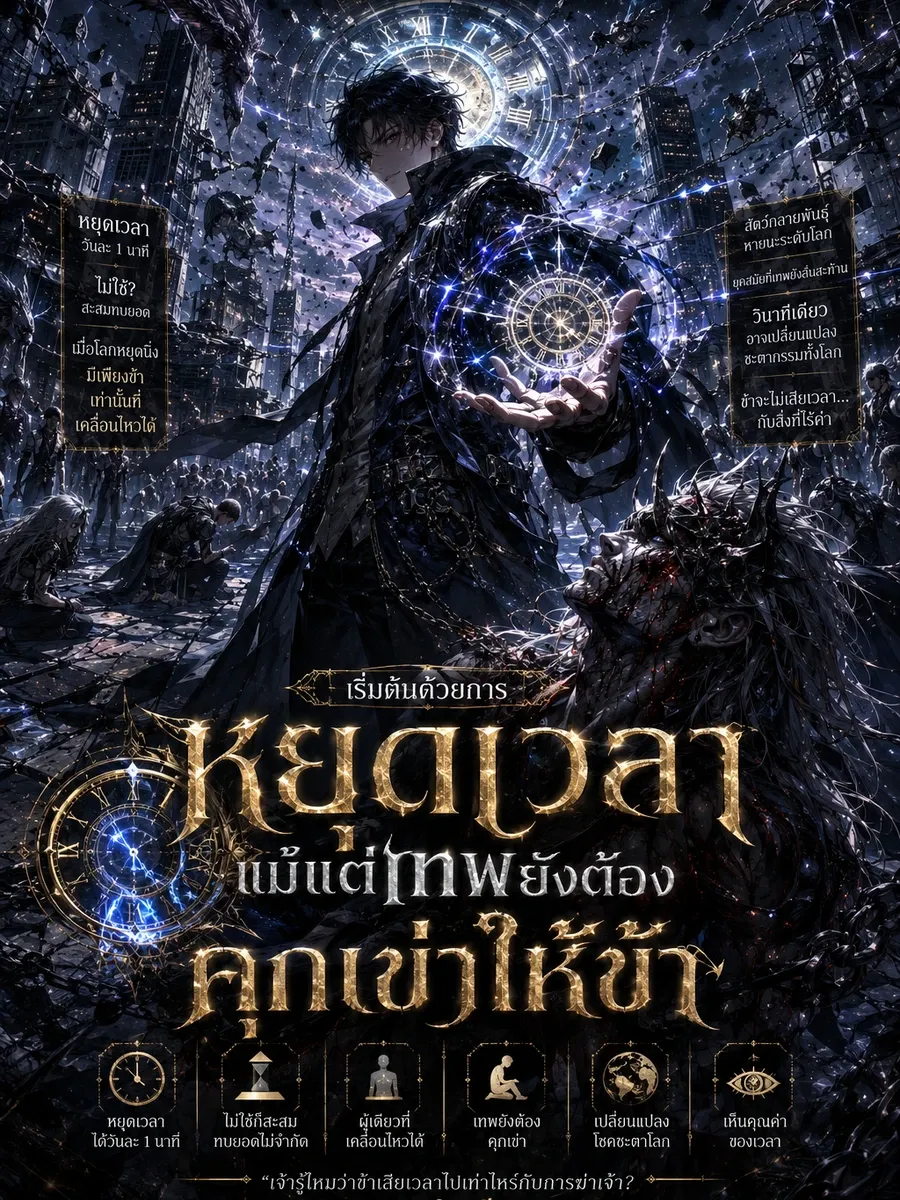เริ่มต้นด้วยการหยุดเวลา แม้แต่เทพยังต้องคุกเข่าให้ข้า