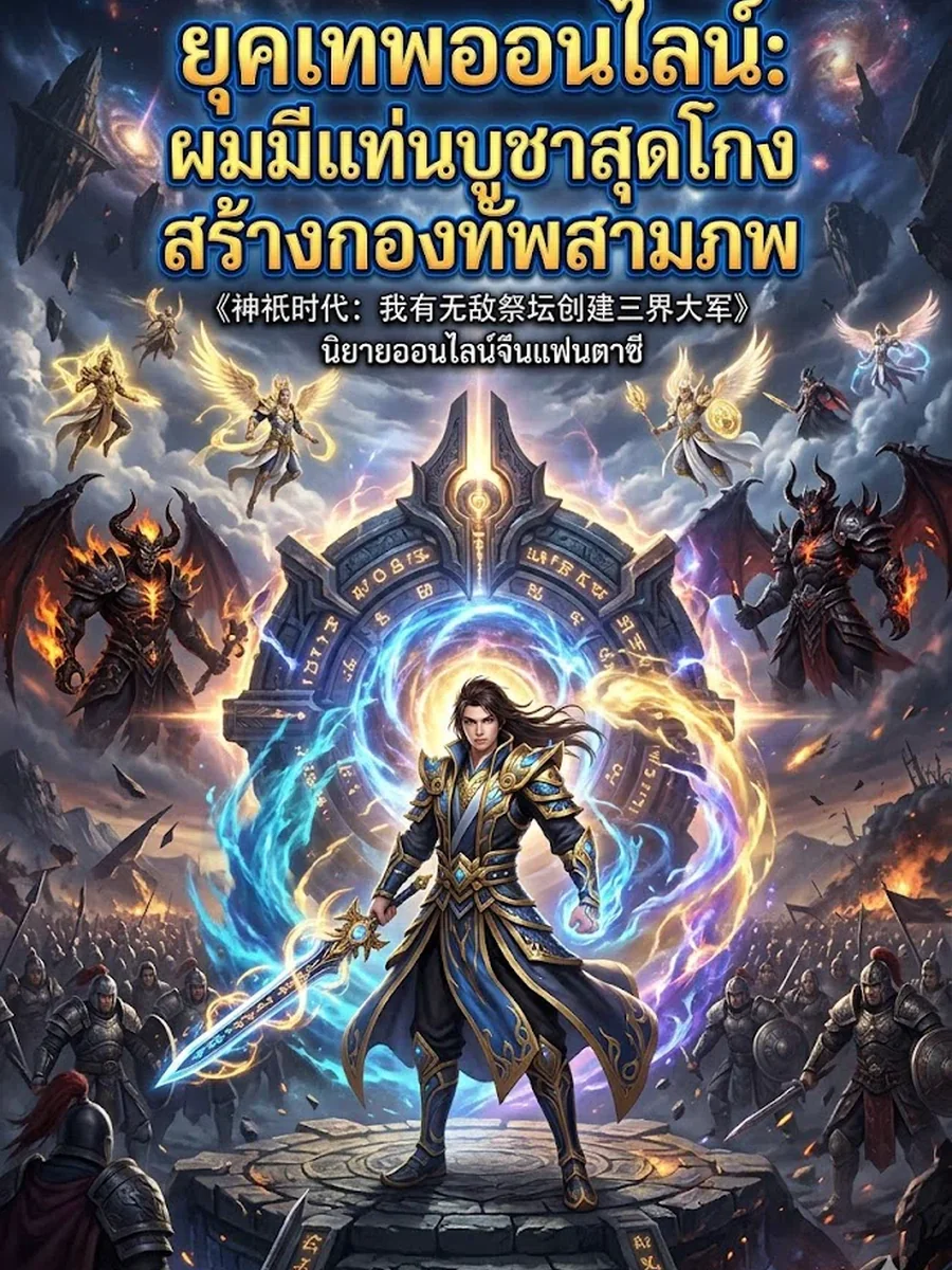 ยุคเทพออนไลน์ ผมมีแท่นบูชาสุดโกงสร้างกองทัพสามภพ