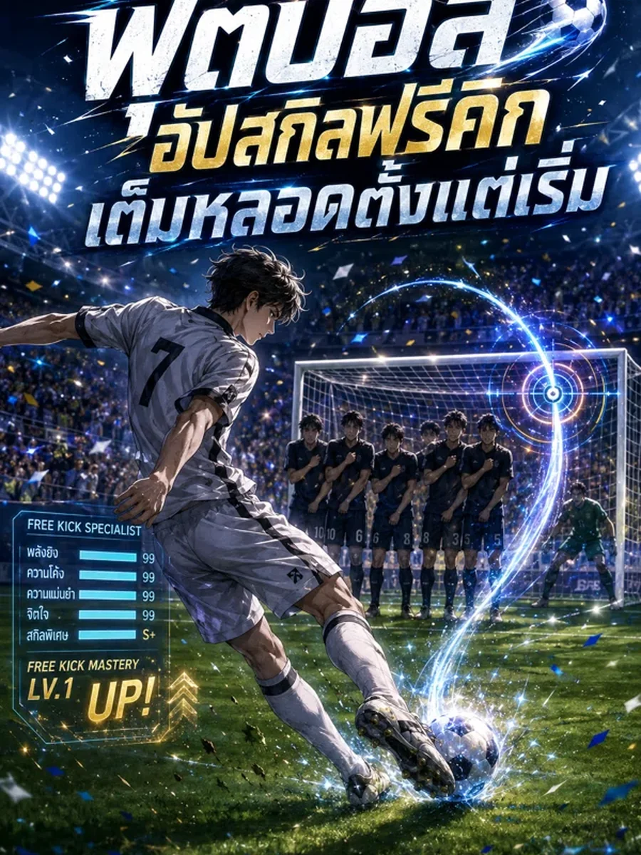 ฟุตบอล อัปสกิลฟรีคิกเต็มหลอดตั้งแต่เริ่ม