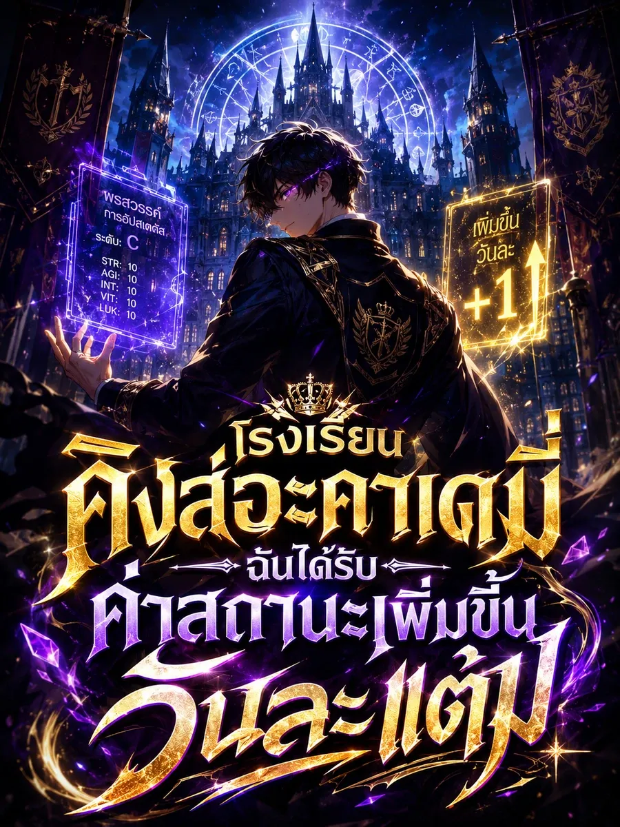 โรงเรียนคิงส์อะคาเดมี่ ฉันได้รับค่าสถานะเพิ่มขึ้นวันละแต้ม