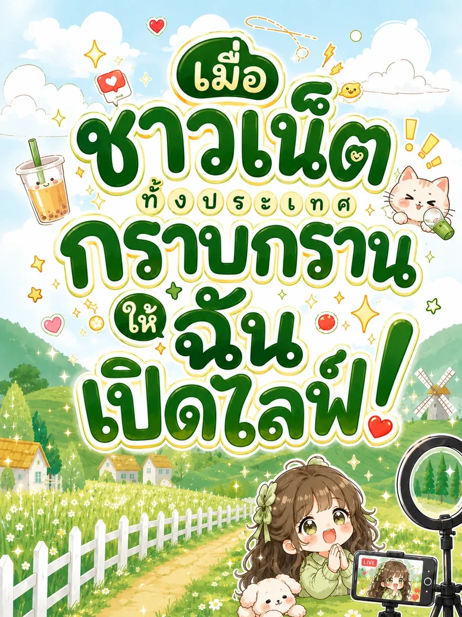 (จบแล้ว) เมื่อชาวเน็ตทั้งประเทศกราบกรานให้ฉันเปิดไลฟ์!