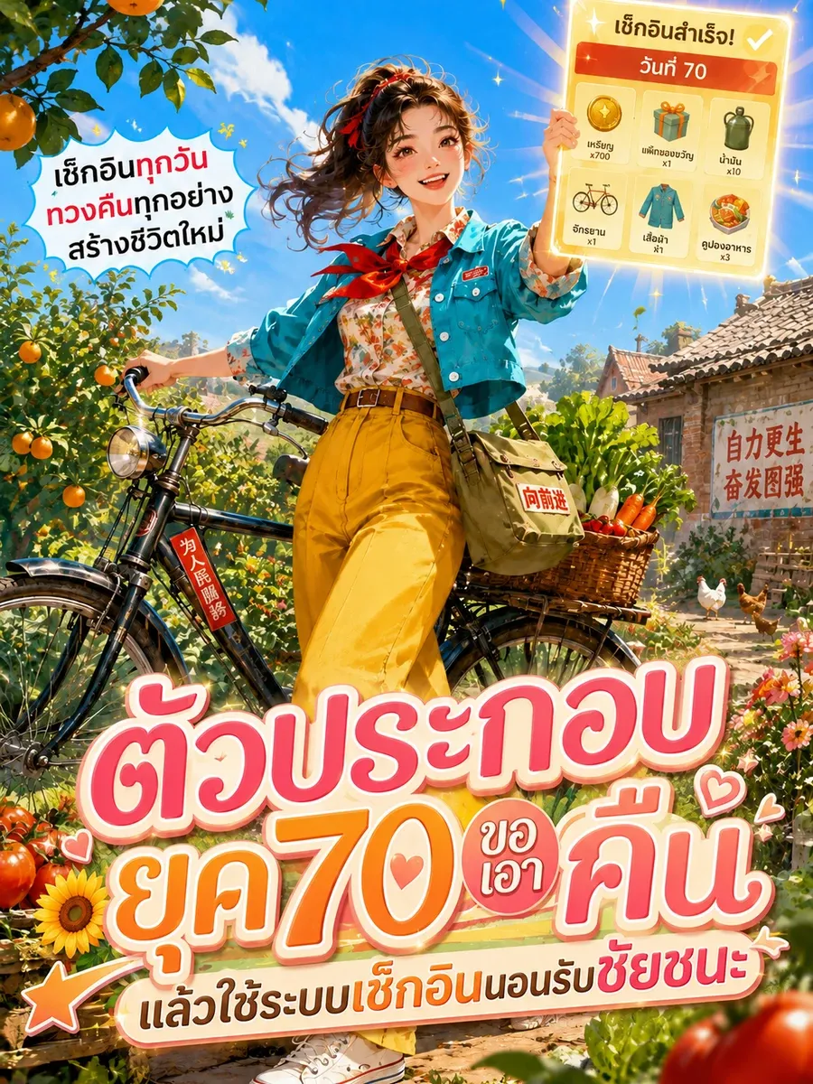 [ฟรี50ตอน] ตัวประกอบยุค 70 ขอเอาคืน แล้วใช้ระบบเช็กอินนอนรับชัยชนะ
