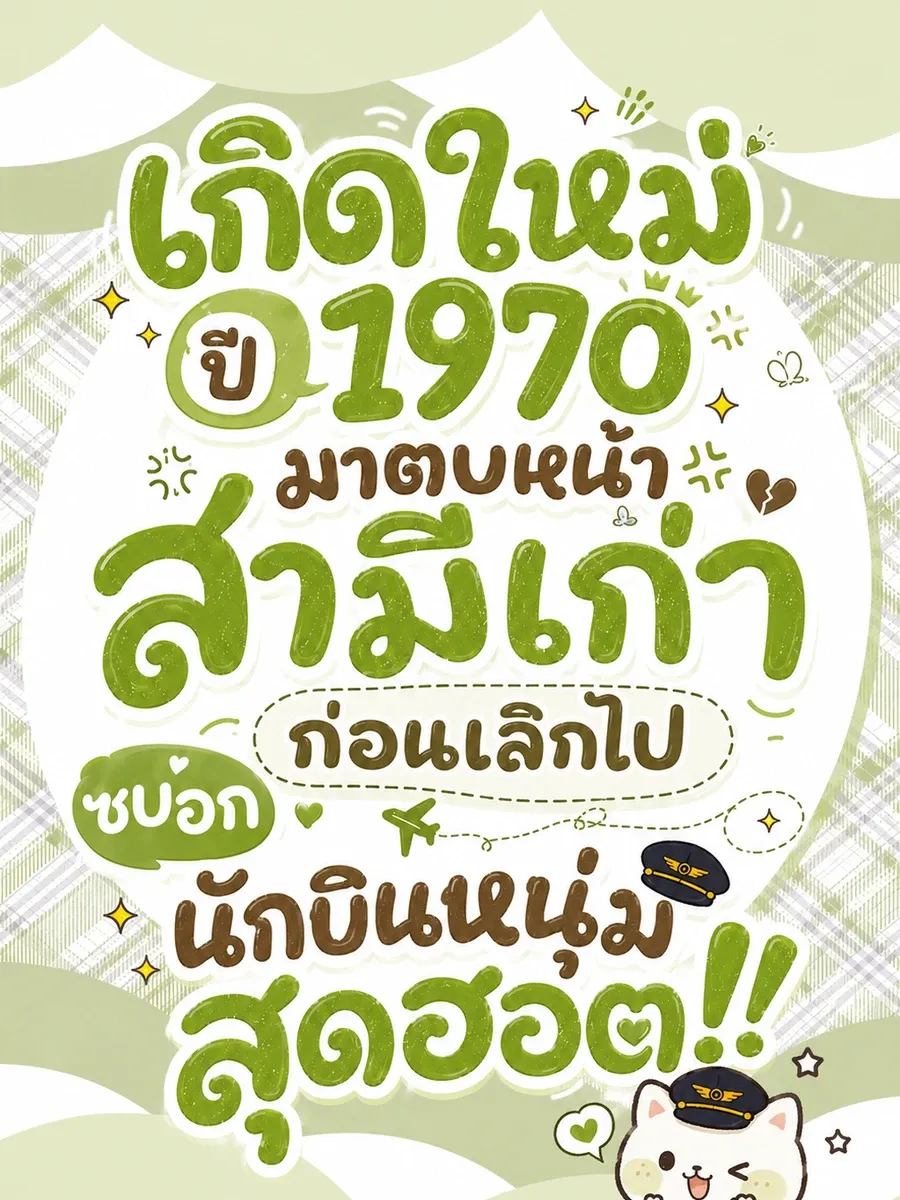เกิดใหม่ปี 1970 มาตบหน้าสามีเก่า ก่อนเลิกไปซบอกนักบินหนุ่มสุดฮอต!