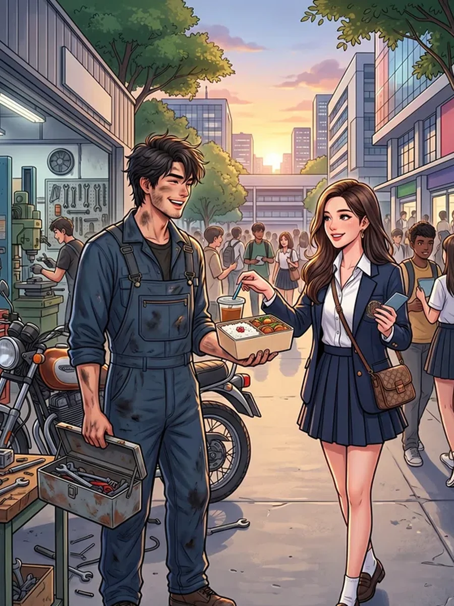 ช่างกลถังแตกกับดาวโรงเรียนสายเปย์ที่อยากมีลูกด้วย