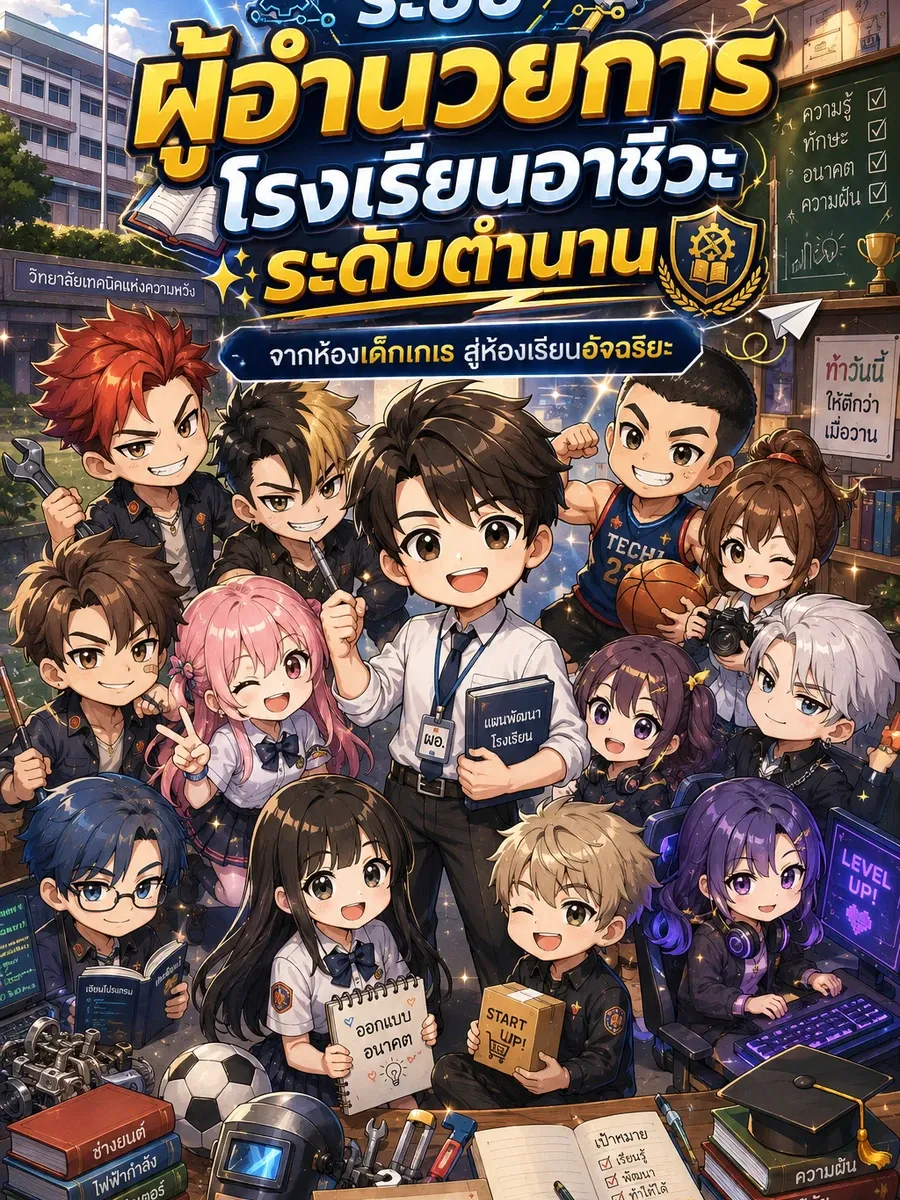 ระบบผู้อำนวยการโรงเรียนอาชีวะปั้นเด็กกากสอบติดมหาลังดัง
