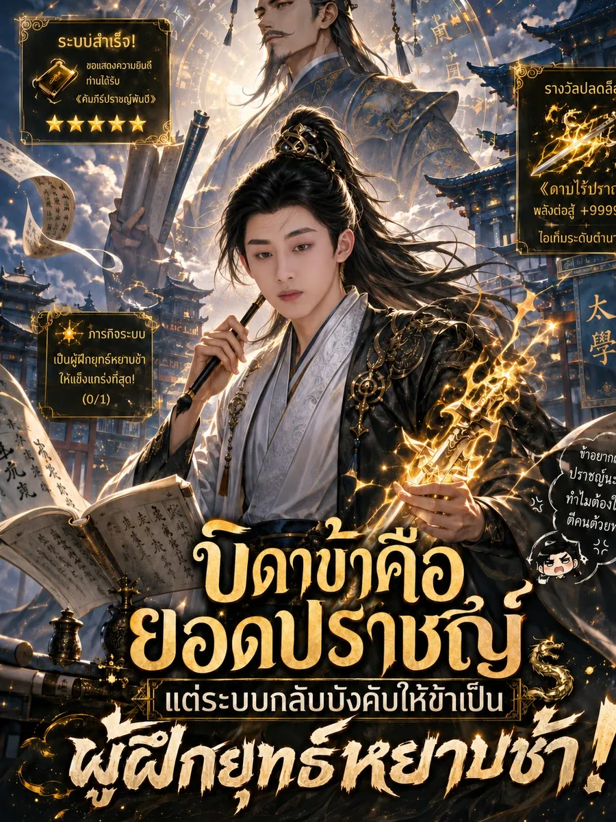 บิดาข้าคือปราชญ์ศักดิ์สิทธิ์ แต่ระบบกลับบังคับให้ข้าเป็นผู้ฝึกยุทธ์หยาบช้า!