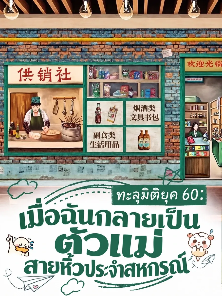 (จบ) (ฟรี 200) ทะลุมิติยุค 60: เมื่อฉันกลายเป็นตัวแม่สายหิ้วประจำสหกรณ์