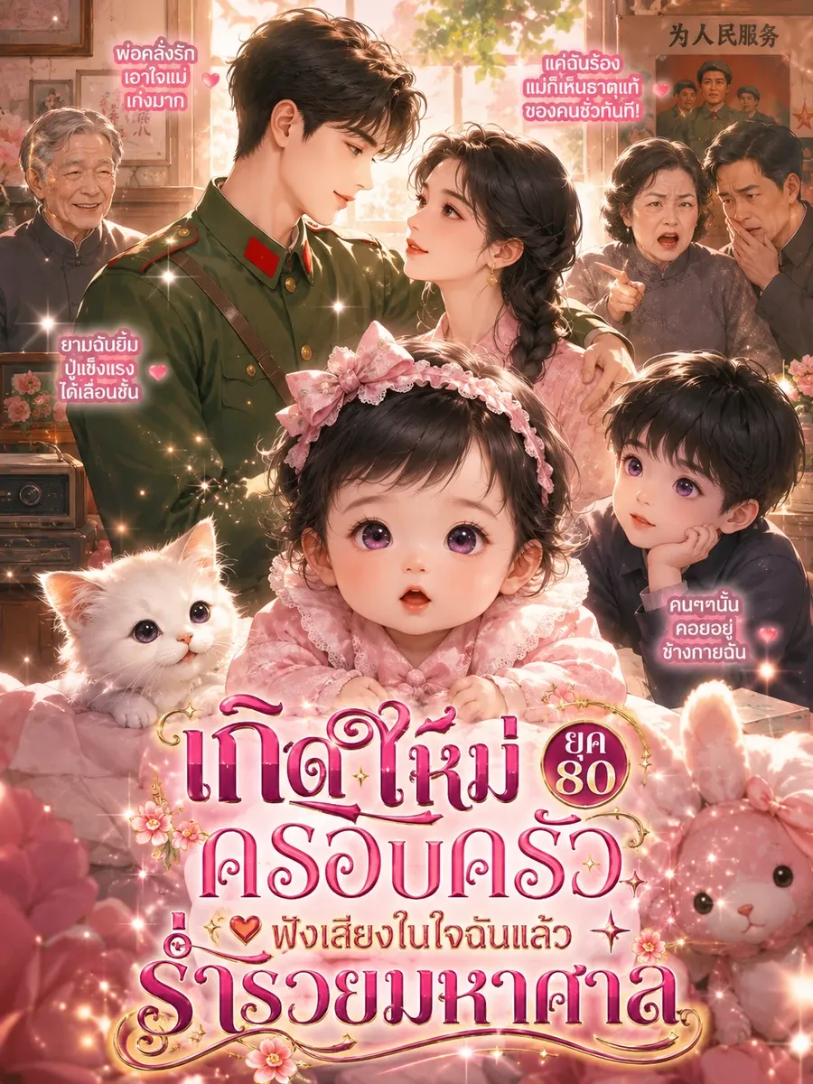 เกิดใหม่ในยุค 80 ครอบครัวฟังเสียงในใจฉันแล้วร่ำรวยมหาศาล