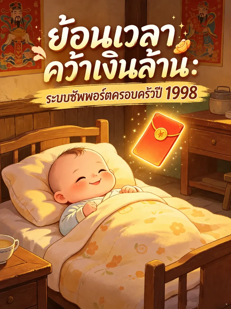 ย้อนเวลาคว้าเงินล้าน: ระบบซัพพอร์ตครอบครัวปี 1998