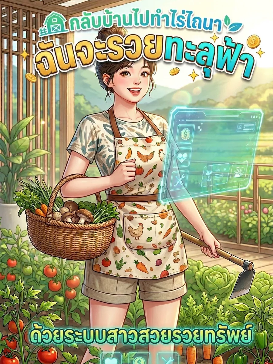 กลับบ้านไปทำไร่ไถนา ฉันจะรวยทะลุฟ้าด้วยระบบสาวสวยรวยทรัพย์