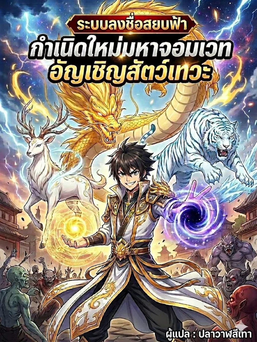 ระบบลงชื่อสยบฟ้า กำเนิดใหม่มหาจอมเวทอัญเชิญสัตว์เทวะ