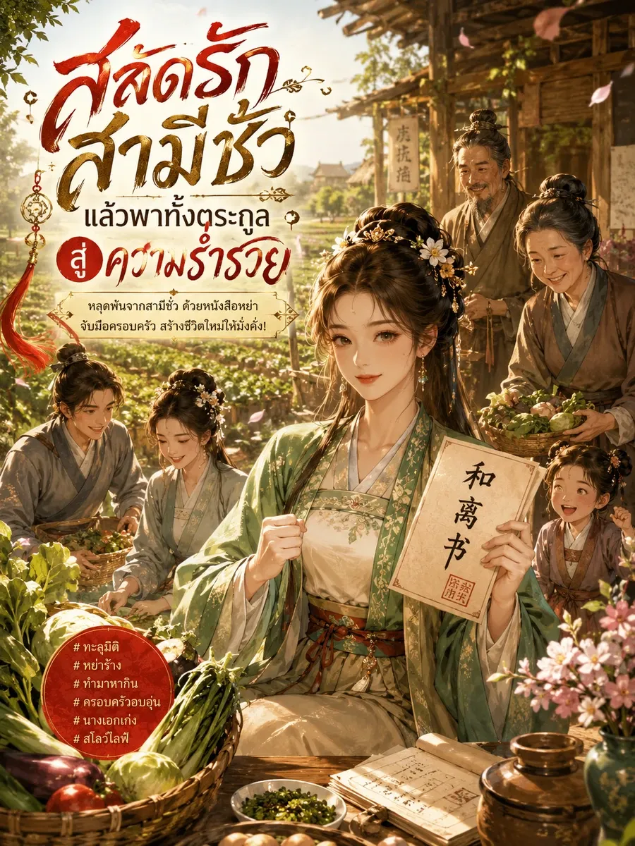 (ฟรี 200) สลัดรักสามีชั่ว แล้วพาทั้งตระกูลสู่ความร่ำรวย