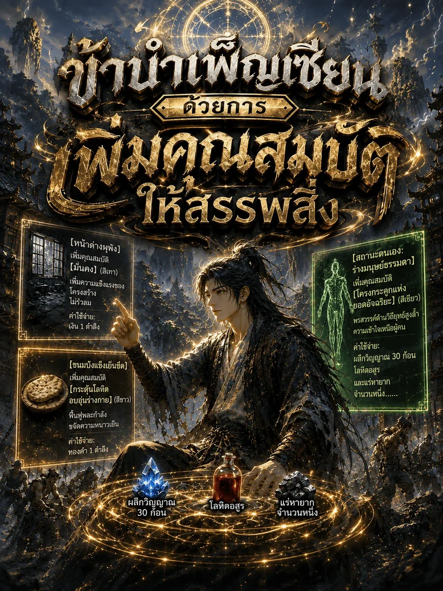 ข้าบำเพ็ญเซียนด้วยการเพิ่มคุณสมบัติให้สรรพสิ่ง
