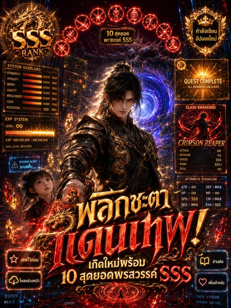 พลิกชะตาแดนเทพ! เกิดใหม่พร้อม 10 สุดยอดพรสวรรค์ SSS