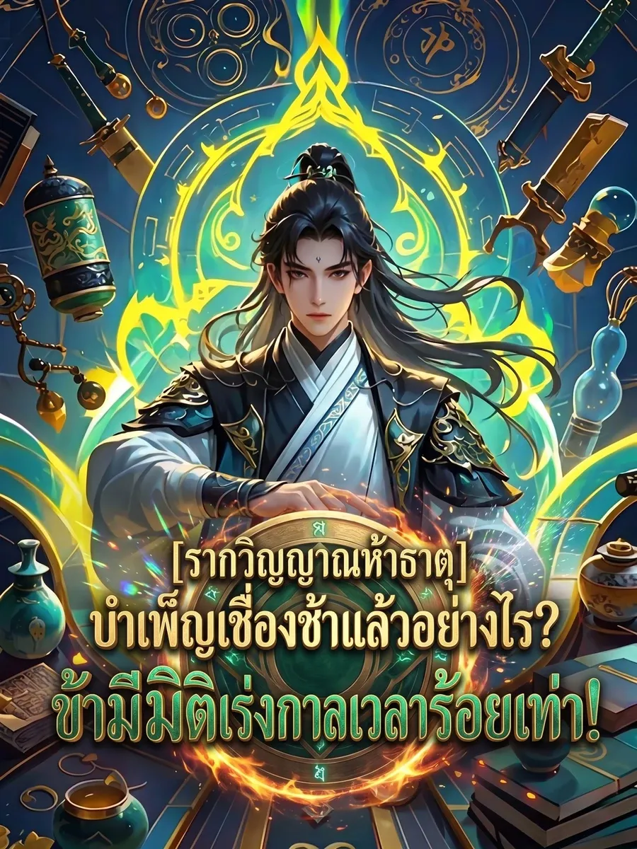 รากวิญญาณห้าธาตุบำเพ็ญเชื่องช้าแล้วอย่างไร? ข้ามีมิติเร่งกาลเวลาร้อยเท่า!