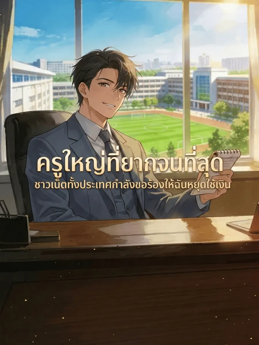 ครูใหญ่ที่ยากจนที่สุดชาวเน็ตทั้งประเทศกำลังขอร้องให้ฉันหยุดใช้เงิน