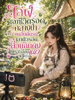 ไลฟ์เอาชีวิตรอดกลางป่า คนอื่นดิ้นรนเอาตัวรอด ส่วนฉันดังเพราะเลี้ยงแมว