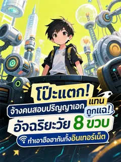 ( จบแล้ว ) **โป๊ะแตก! จ้างคนสอบปริญญาเอกแทนถูกแฉ! อัจฉริยะวัย 8 ขวบทำเอาฮือฮากันทั้งอินเทอร์เน็ต**