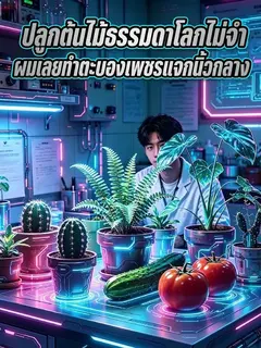 ปลูกต้นไม้ธรรมดาโลกไม่จำ ผมเลยทำตะบองเพชรแจกนิ้วกลาง