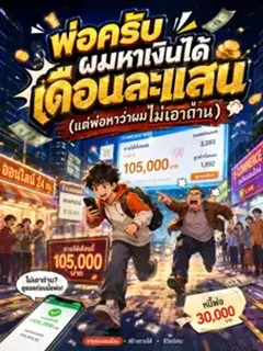 พ่อครับ ผมหาเงินได้เดือนละแสน (แต่พ่อหาว่าผมไม่เอาถ่าน)