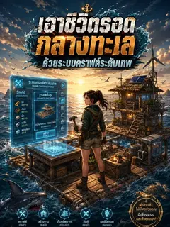 เอาชีวิตรอดกลางทะเล ด้วยระบบคราฟต์ระดับเทพ