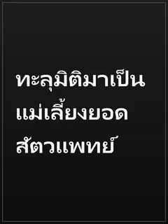 ทะลุมิติมาเป็นแม่เลี้ยงยอดสัตวแพทย์