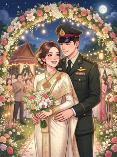 วิวาห์สายฟ้าแลบ วาสนาดีได้เป็นภรรยาทหาร