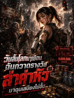 (จบ) (ฟรี 100) วันสิ้นโลกมาเยือน ฉันกวาดรางวัลล่าค่าหัวมาตุนเสบียงไม่อั้น