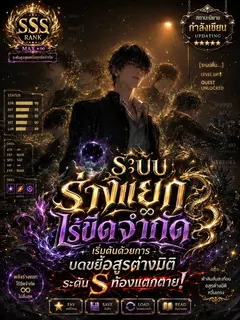 ระบบร่างแยกไร้ขีดจำกัด เริ่มต้นด้วยการบดขยี้อสูรต่างมิติระดับ S ท้องแตกตาย!